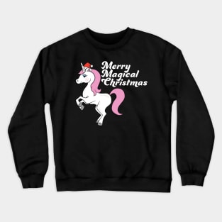 Merry Magical Christmas Unicorn Crewneck Sweatshirt